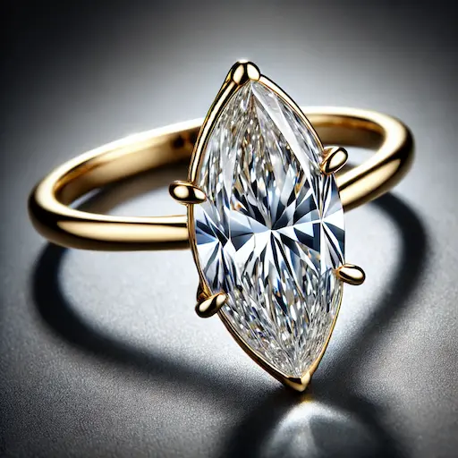 12ct Marquise cut Diamond Ring