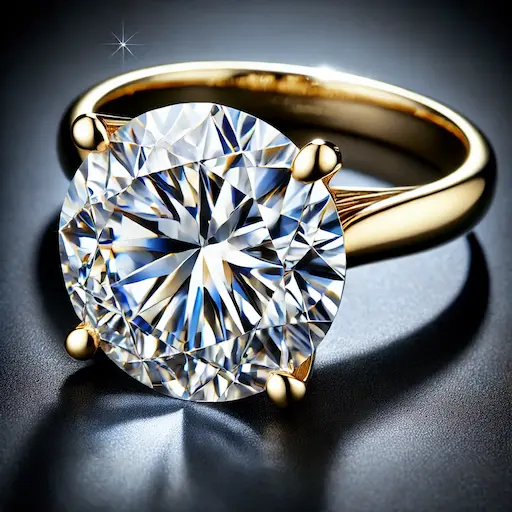 12ct Round cut Diamond Ring